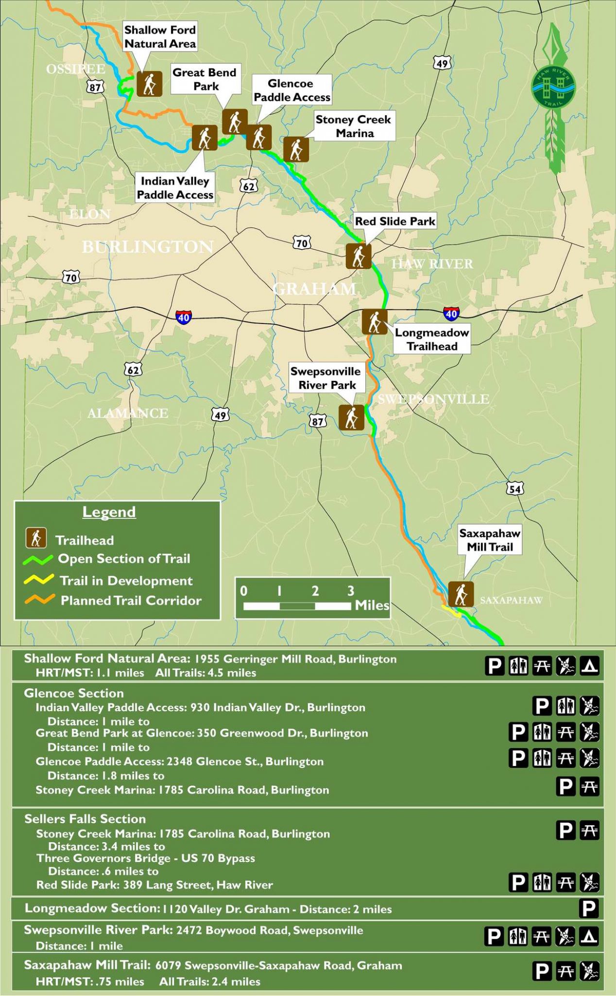 Haw River Canoe & Kayak Explore the Haw River Hiking Trail (HRT) Haw